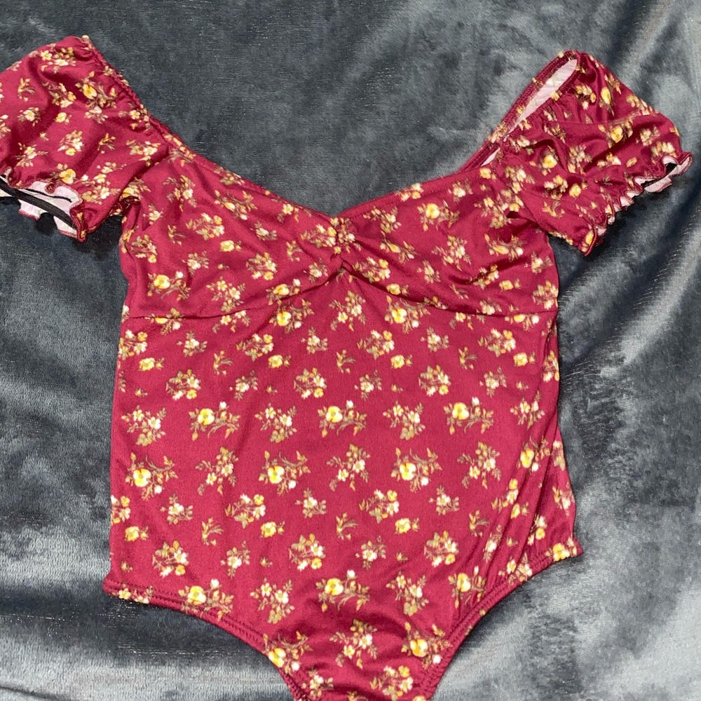 Floral body suit